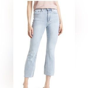 Pistola Lennon High Waist Raw Hem Crop Bootcut Jeans